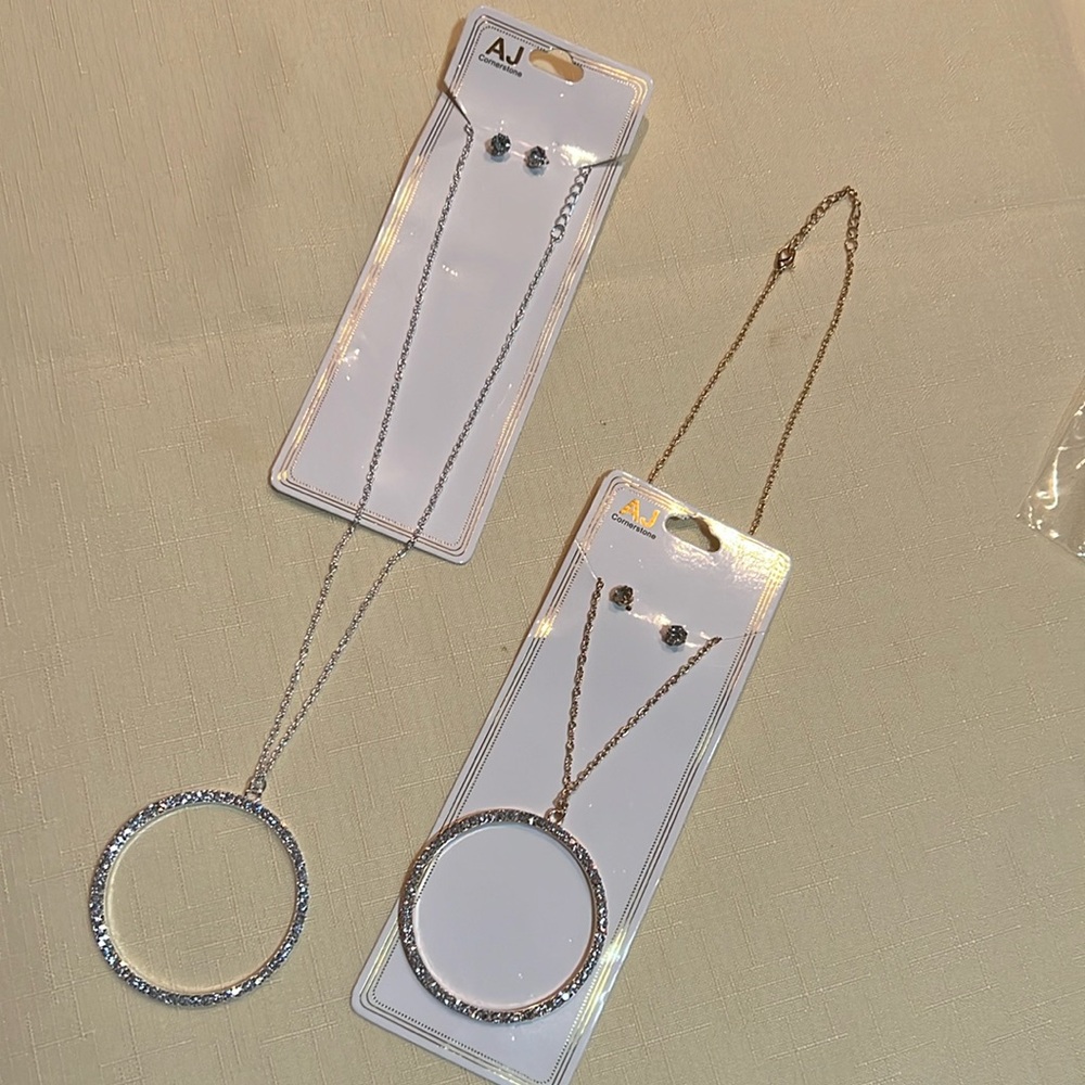 Necklace with bling